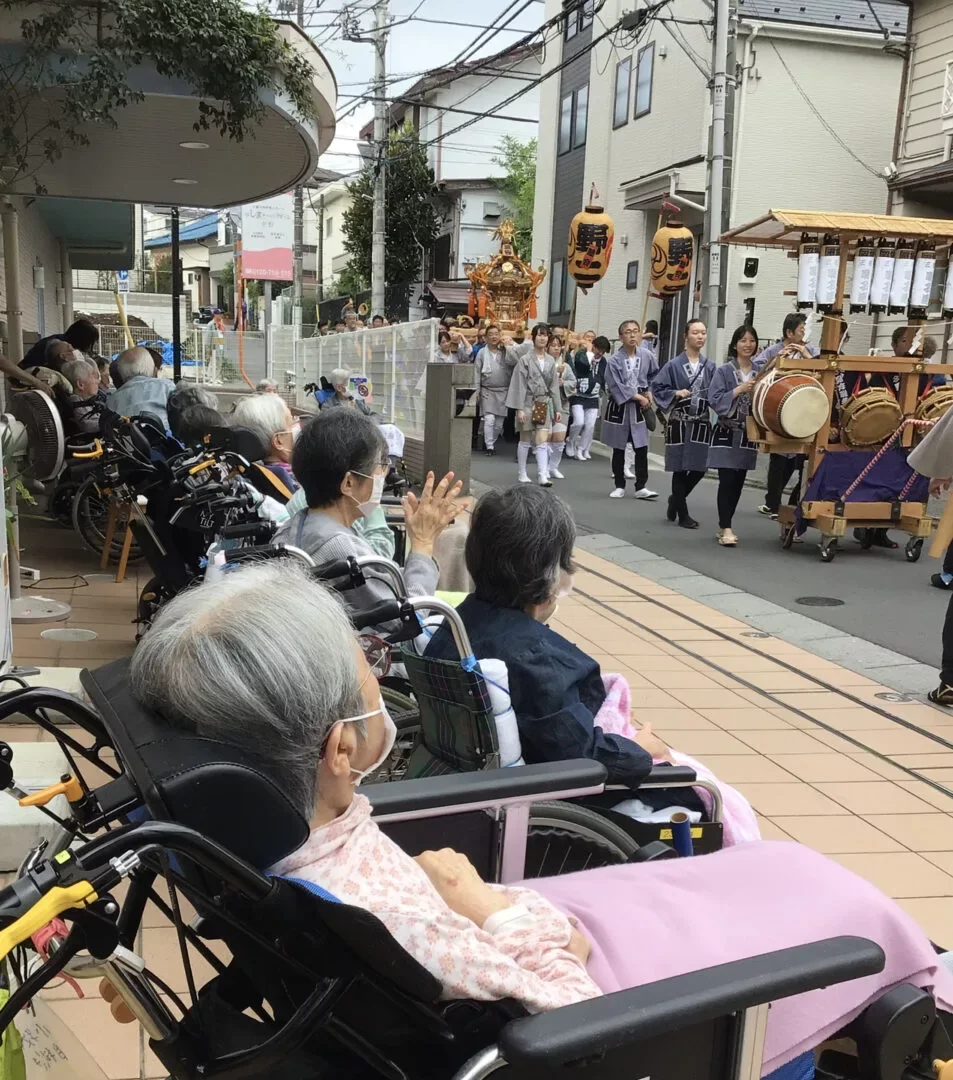 お祭り【しまナーシングホーム中野】の様子